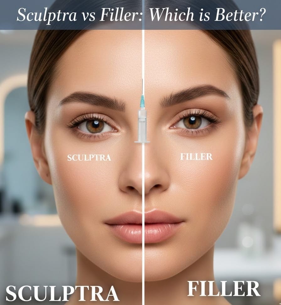 Sculptra vs filler comparison